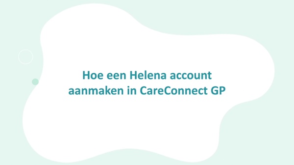 Helena account aanmaken in 30 seconden